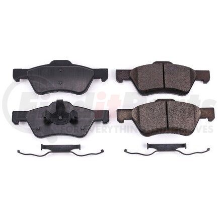 17-1047 by POWERSTOP BRAKES - Z17 EVOLUTION CERAMIC BRAKE PADS W/ HARDWARE