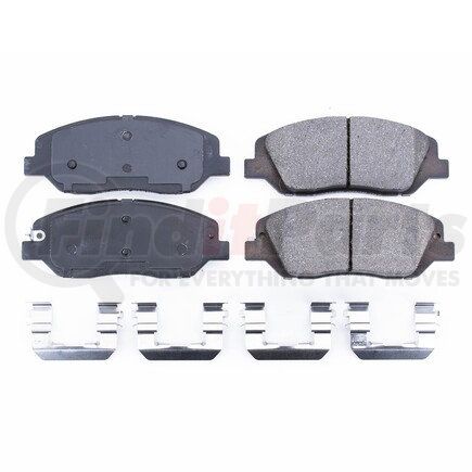 17-1917 by POWERSTOP BRAKES - Z17 EVOLUTION CERAMIC BRAKE PADS W/ HARDWARE