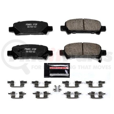 Z23770 by POWERSTOP BRAKES - Z23 EVOLUTION SPORT CARBON-FIBER BRAKE PADS W/ HARDWARE