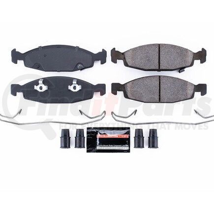 Z23790 by POWERSTOP BRAKES - Z23 EVOLUTION SPORT CARBON-FIBER BRAKE PADS W/ HARDWARE