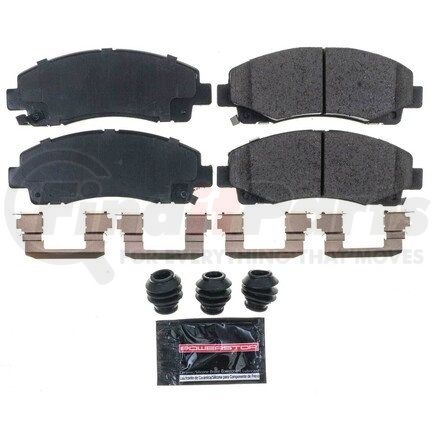 Z231102 by POWERSTOP BRAKES - Z23 EVOLUTION SPORT CARBON-FIBER BRAKE PADS W/ HARDWARE