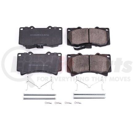 17-1119 by POWERSTOP BRAKES - Z17 EVOLUTION CERAMIC BRAKE PADS W/ HARDWARE