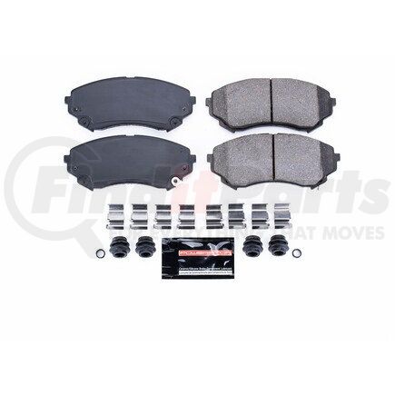 Z231331 by POWERSTOP BRAKES - Z23 EVOLUTION SPORT CARBON-FIBER BRAKE PADS W/ HARDWARE