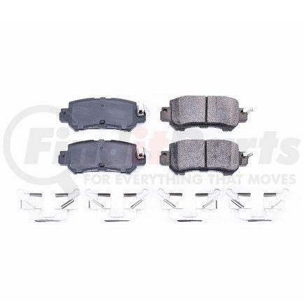 17-1624 by POWERSTOP BRAKES - Z17 EVOLUTION CERAMIC BRAKE PADS W/ HARDWARE