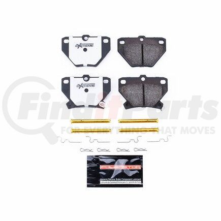 Z26823 by POWERSTOP BRAKES - Z26 STREET PERFORMANCE CARBON-FIBER CERAMIC BRAKE PADS W/ HARDWARE