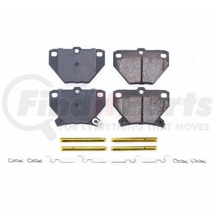 17-823 by POWERSTOP BRAKES - Z17 EVOLUTION CERAMIC BRAKE PADS W/ HARDWARE