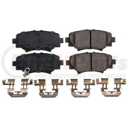 17-1729 by POWERSTOP BRAKES - Z17 EVOLUTION CERAMIC BRAKE PADS W/ HARDWARE