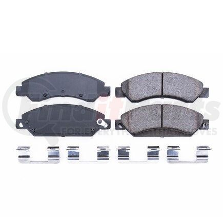 17-1092 by POWERSTOP BRAKES - Z17 EVOLUTION CERAMIC BRAKE PADS W/ HARDWARE