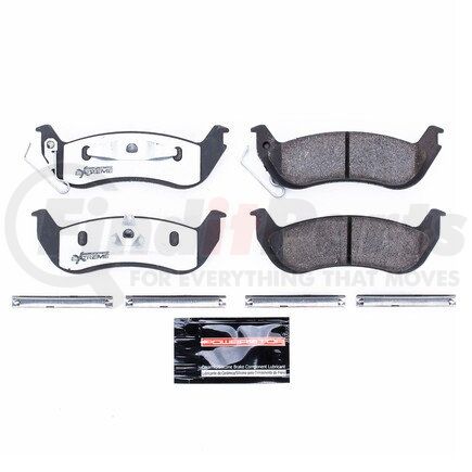 Z26932 by POWERSTOP BRAKES - Z26 STREET PERFORMANCE CARBON-FIBER CERAMIC BRAKE PADS W/ HARDWARE