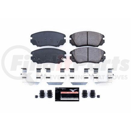 Z231421 by POWERSTOP BRAKES - Z23 EVOLUTION SPORT CARBON-FIBER BRAKE PADS W/ HARDWARE