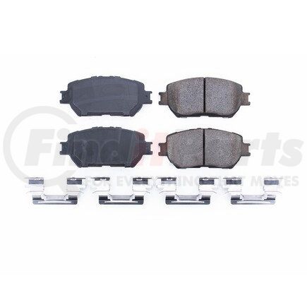 17-908 by POWERSTOP BRAKES - Z17 EVOLUTION CERAMIC BRAKE PADS W/ HARDWARE