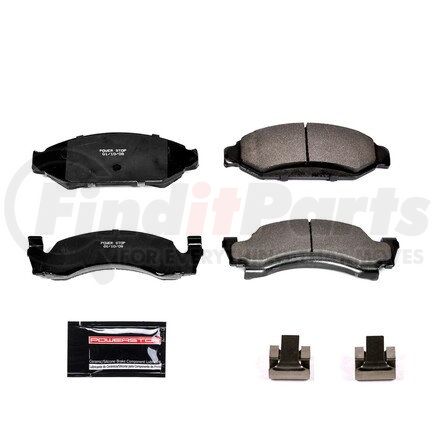 Z23375 by POWERSTOP BRAKES - Z23 EVOLUTION SPORT CARBON-FIBER BRAKE PADS W/ HARDWARE