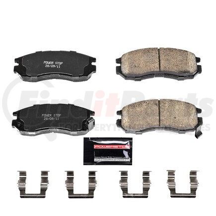 Z23484 by POWERSTOP BRAKES - Z23 EVOLUTION SPORT CARBON-FIBER BRAKE PADS W/ HARDWARE