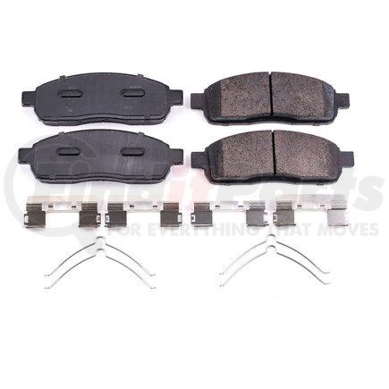 17-1011 by POWERSTOP BRAKES - Z17 EVOLUTION CERAMIC BRAKE PADS W/ HARDWARE