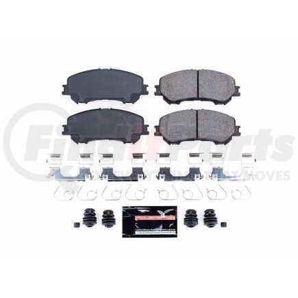 Z231737 by POWERSTOP BRAKES - Z23 EVOLUTION SPORT CARBON-FIBER BRAKE PADS W/ HARDWARE