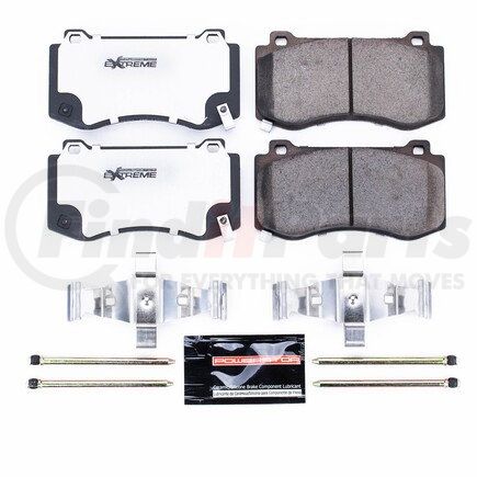 Z261298 by POWERSTOP BRAKES - Z26 STREET PERFORMANCE CARBON-FIBER CERAMIC BRAKE PADS W/ HARDWARE