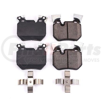 17-1372 by POWERSTOP BRAKES - Z17 EVOLUTION CERAMIC BRAKE PADS W/ HARDWARE