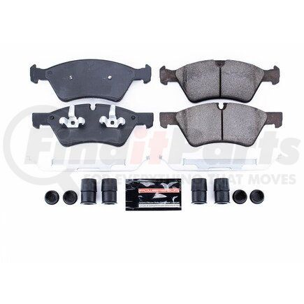 Z231123 by POWERSTOP BRAKES - Z23 EVOLUTION SPORT CARBON-FIBER BRAKE PADS W/ HARDWARE