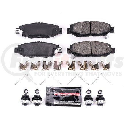 Z23572 by POWERSTOP BRAKES - Z23 EVOLUTION SPORT CARBON-FIBER BRAKE PADS W/ HARDWARE