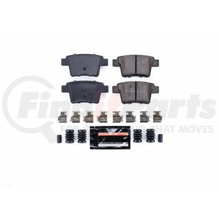 Z231071 by POWERSTOP BRAKES - Z23 EVOLUTION SPORT CARBON-FIBER BRAKE PADS W/ HARDWARE