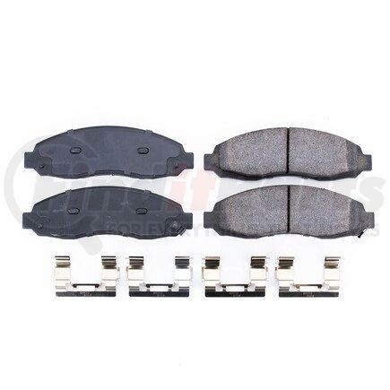 17-962 by POWERSTOP BRAKES - Z17 EVOLUTION CERAMIC BRAKE PADS W/ HARDWARE