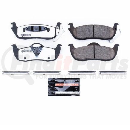 Z361087 by POWERSTOP BRAKES - Z36 TRUCK & TOW CARBON-FIBER CERAMIC BRAKE PADS W/ HARDWARE