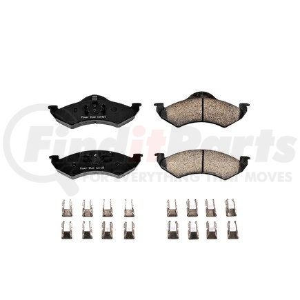 17-820 by POWERSTOP BRAKES - Z17 EVOLUTION CERAMIC BRAKE PADS W/ HARDWARE