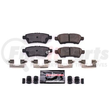 Z231101 by POWERSTOP BRAKES - Z23 EVOLUTION SPORT CARBON-FIBER BRAKE PADS W/ HARDWARE