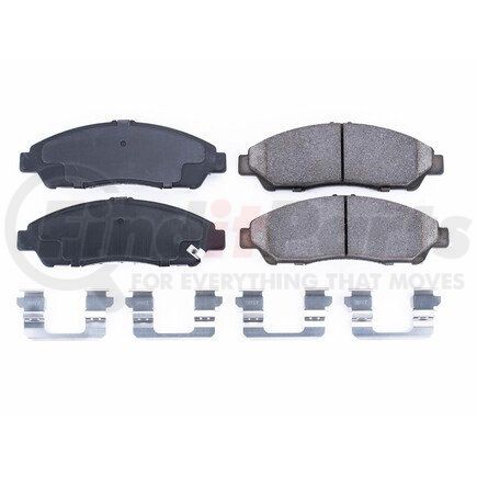 17-1378 by POWERSTOP BRAKES - Z17 EVOLUTION CERAMIC BRAKE PADS W/ HARDWARE