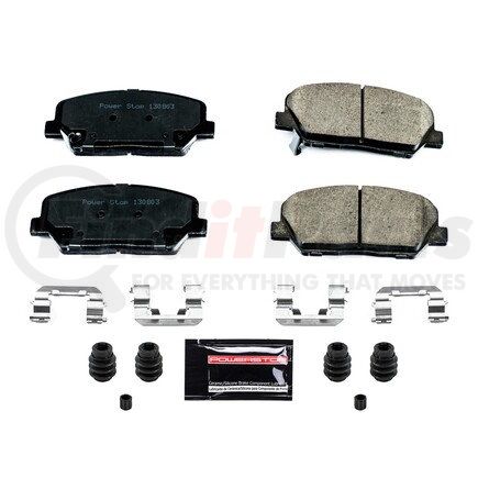 Z231413 by POWERSTOP BRAKES - Z23 EVOLUTION SPORT CARBON-FIBER BRAKE PADS W/ HARDWARE