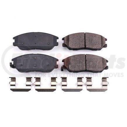 17-1013 by POWERSTOP BRAKES - Z17 EVOLUTION CERAMIC BRAKE PADS W/ HARDWARE