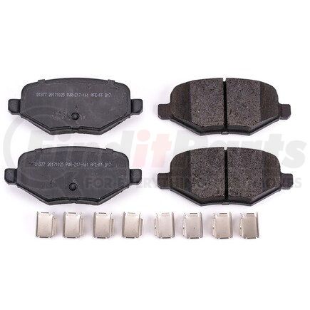 17-1377 by POWERSTOP BRAKES - Z17 EVOLUTION CERAMIC BRAKE PADS W/ HARDWARE