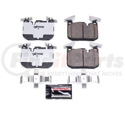 Z261609 by POWERSTOP BRAKES - Z26 STREET PERFORMANCE CARBON-FIBER CERAMIC BRAKE PADS W/ HARDWARE