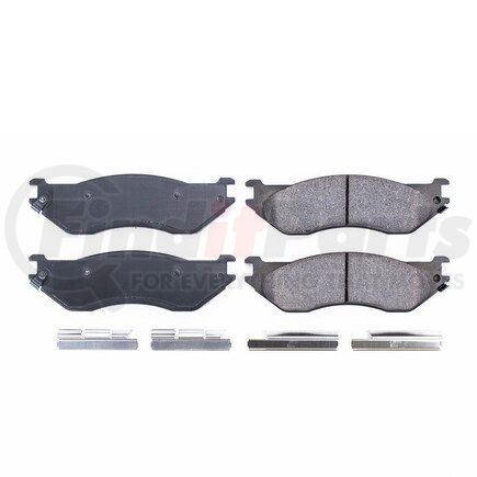 17-897 by POWERSTOP BRAKES - Z17 EVOLUTION CERAMIC BRAKE PADS W/ HARDWARE