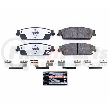 Z37-1194 by POWERSTOP BRAKES - Z37 TOP COP CARBON-FIBER CERAMIC BRAKE PADS W/ HARDWARE