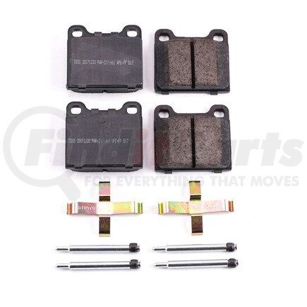 17-031 by POWERSTOP BRAKES - Z17 EVOLUTION CERAMIC BRAKE PADS W/ HARDWARE