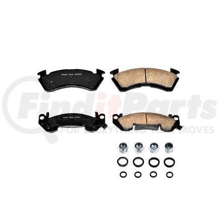 17-614 by POWERSTOP BRAKES - Z17 EVOLUTION CERAMIC BRAKE PADS W/ HARDWARE