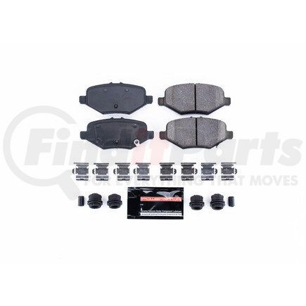 Z231612 by POWERSTOP BRAKES - Z23 EVOLUTION SPORT CARBON-FIBER BRAKE PADS W/ HARDWARE