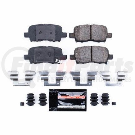 Z23865 by POWERSTOP BRAKES - Z23 EVOLUTION SPORT CARBON-FIBER BRAKE PADS W/ HARDWARE