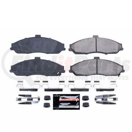 Z23731 by POWERSTOP BRAKES - Z23 EVOLUTION SPORT CARBON-FIBER BRAKE PADS W/ HARDWARE