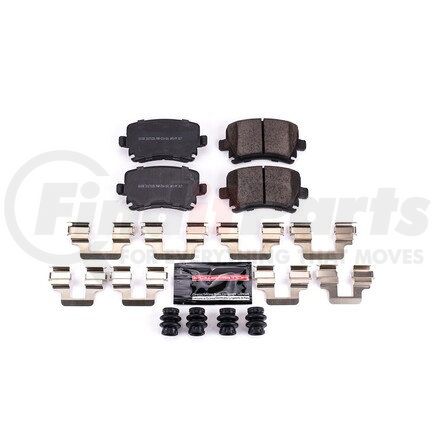 Z231108 by POWERSTOP BRAKES - Z23 EVOLUTION SPORT CARBON-FIBER BRAKE PADS W/ HARDWARE