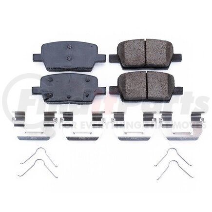 17-1914 by POWERSTOP BRAKES - Z17 EVOLUTION CERAMIC BRAKE PADS W/ HARDWARE