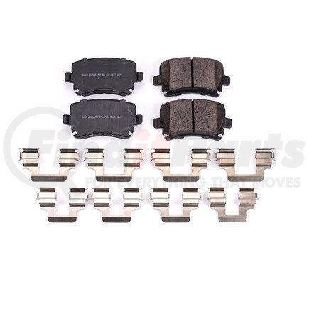 17-1108 by POWERSTOP BRAKES - Z17 EVOLUTION CERAMIC BRAKE PADS W/ HARDWARE