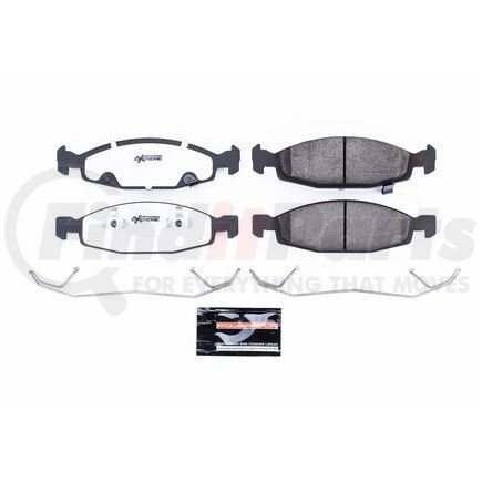 Z26790 by POWERSTOP BRAKES - Z26 STREET PERFORMANCE CARBON-FIBER CERAMIC BRAKE PADS W/ HARDWARE