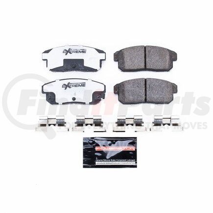 Z26900 by POWERSTOP BRAKES - Z26 STREET PERFORMANCE CARBON-FIBER CERAMIC BRAKE PADS W/ HARDWARE