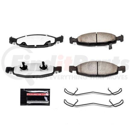 Z36790 by POWERSTOP BRAKES - Z36 TRUCK & TOW CARBON-FIBER CERAMIC BRAKE PADS W/ HARDWARE