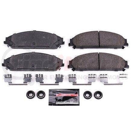 Z231058 by POWERSTOP BRAKES - Z23 EVOLUTION SPORT CARBON-FIBER BRAKE PADS W/ HARDWARE