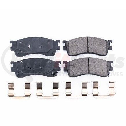 17-893 by POWERSTOP BRAKES - Z17 EVOLUTION CERAMIC BRAKE PADS W/ HARDWARE