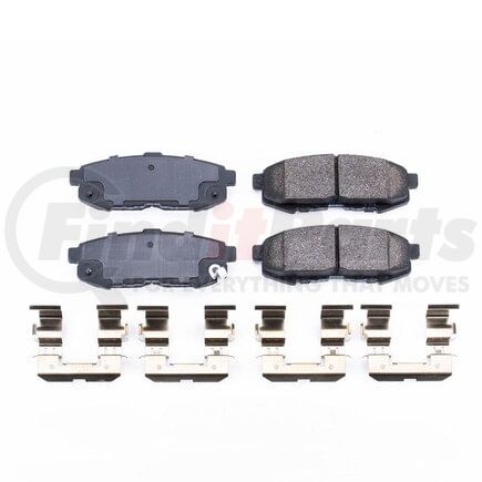 17-1073 by POWERSTOP BRAKES - Z17 EVOLUTION CERAMIC BRAKE PADS W/ HARDWARE