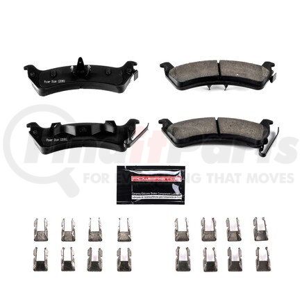 Z23666 by POWERSTOP BRAKES - Z23 EVOLUTION SPORT CARBON-FIBER BRAKE PADS W/ HARDWARE